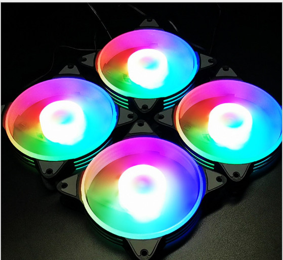 FAN LED RGB MAGIC FC-01 KHÔNG ĐK (Đen)